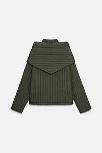VESTE REMBOURRÉE ÉCHARPE AMOVIBLE