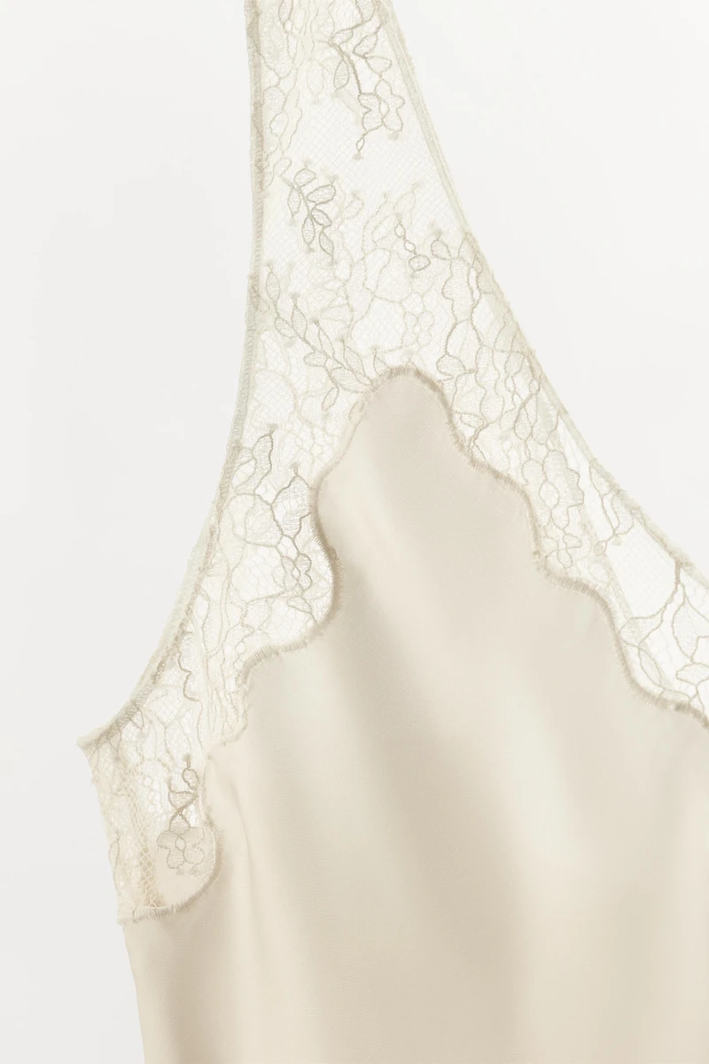 SATIN LACE CAMISOLE TOP