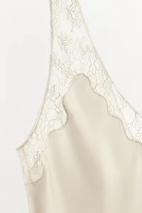 SATIN LACE CAMISOLE TOP
