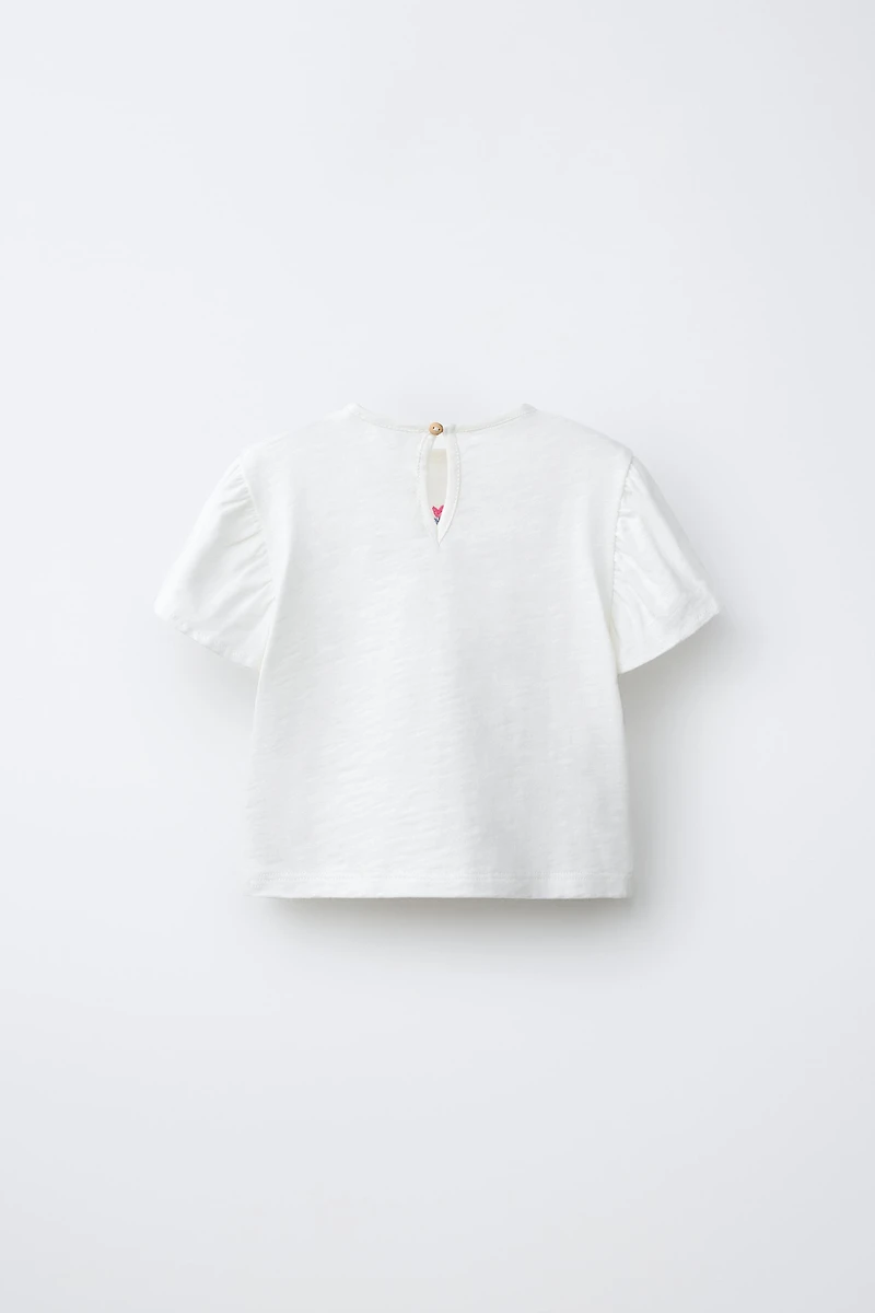 EMBROIDERED FLORAL T-SHIRT
