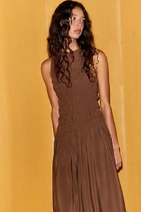VOLUMINOUS MIDI DRESS