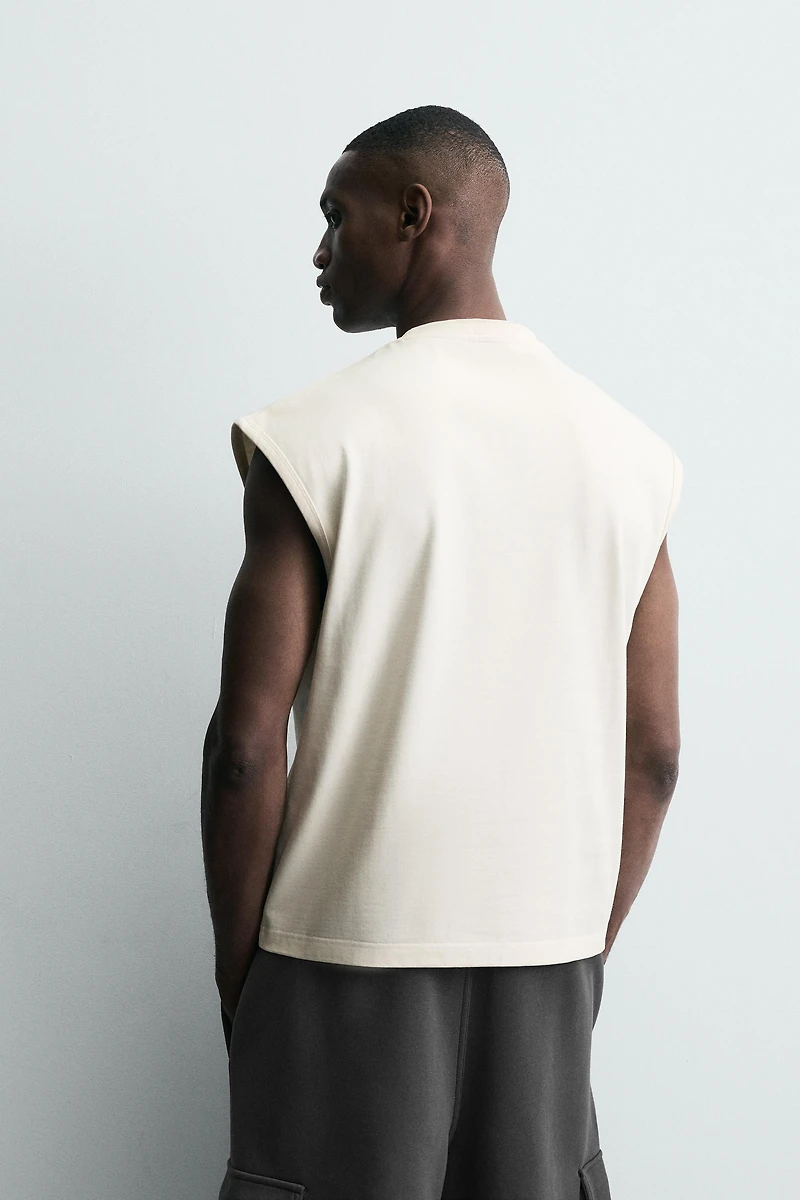 NEOPRENE EFFECT TANK TOP