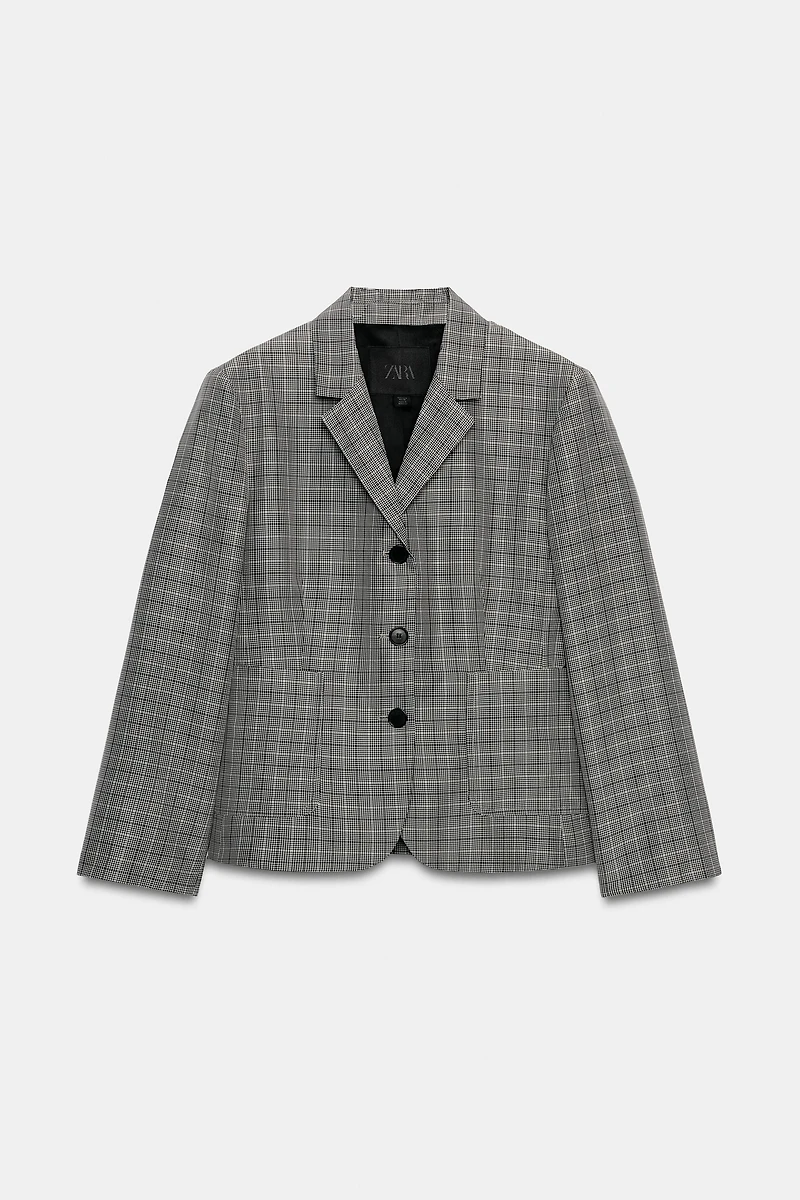 BLAZER À CARREAUX ZW COLLECTION