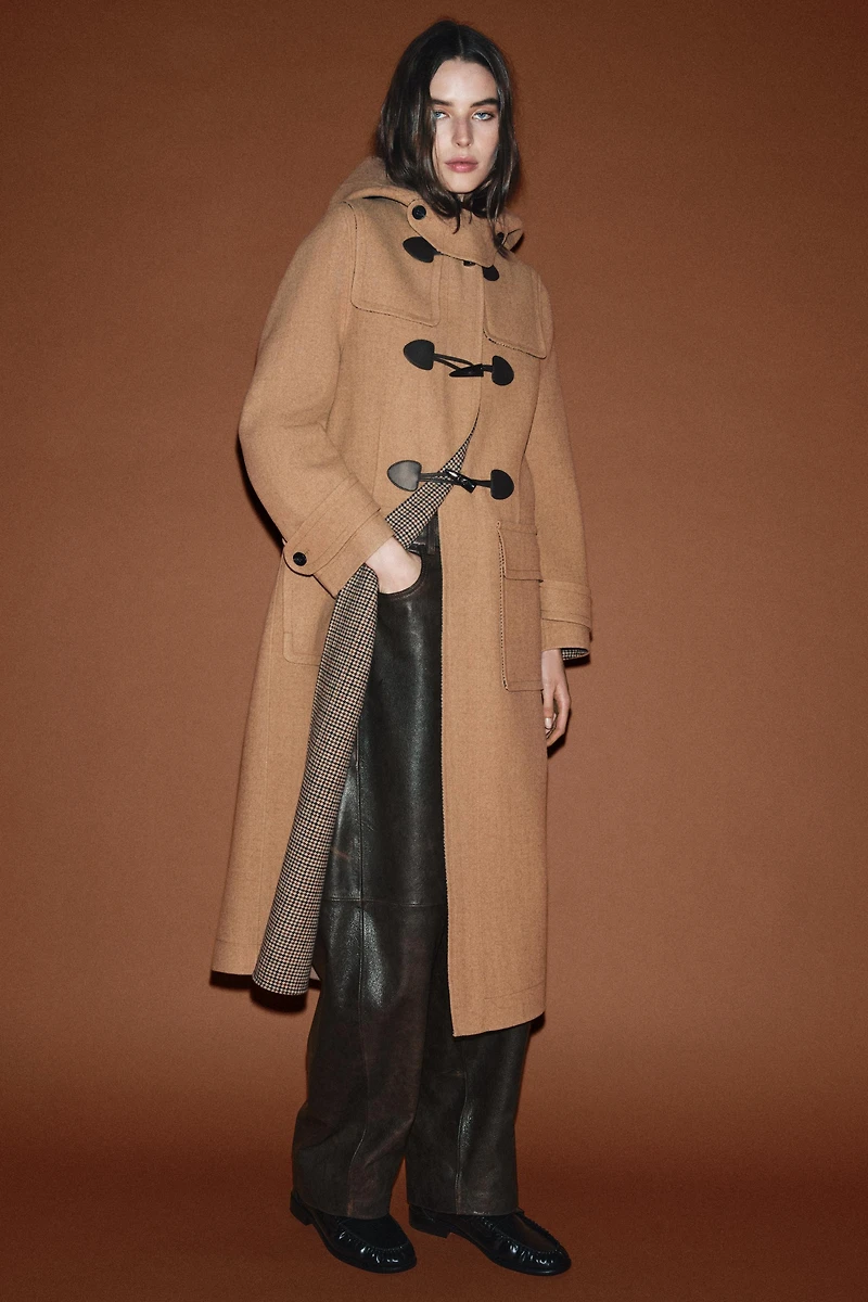 RUFFLED LOW HEEL LOAFERS