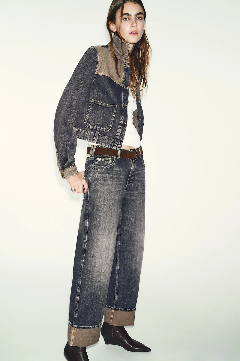 Z1975 STRAIGHT LEG JEANS WITH CUFFED HEM