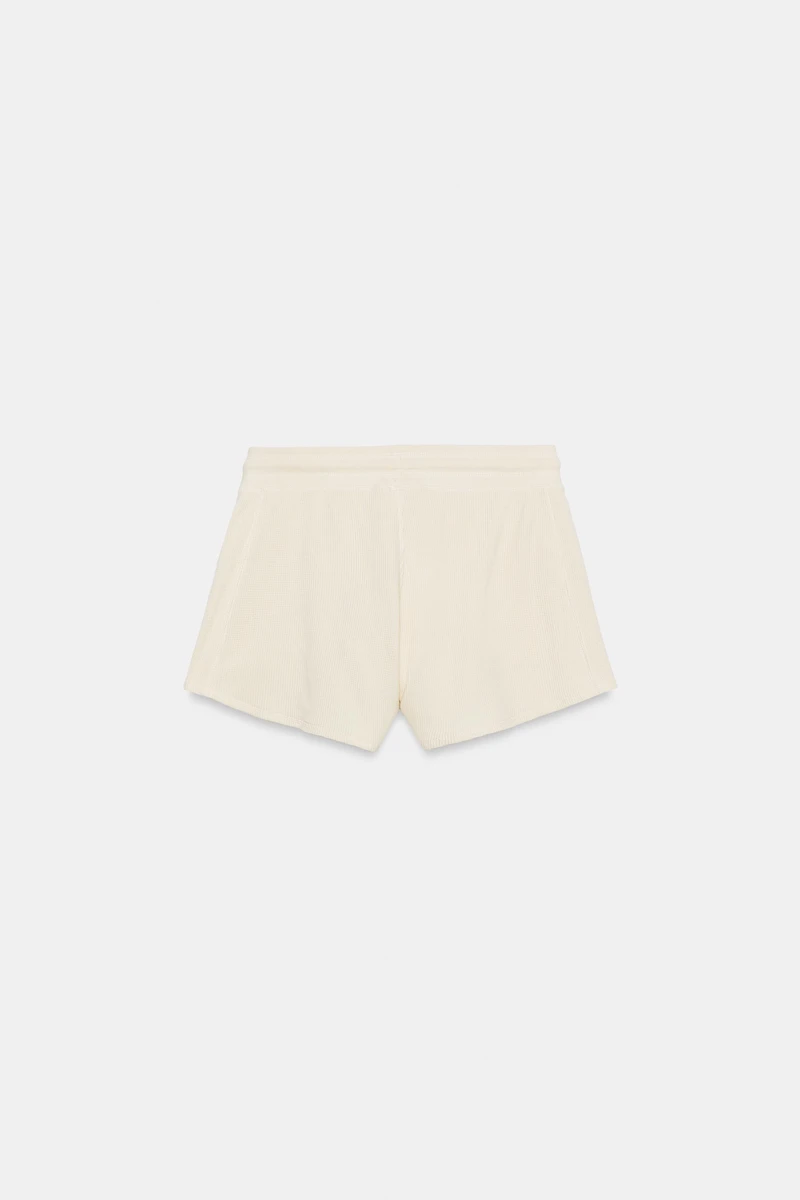 SHORT WAFFLE EN COTON