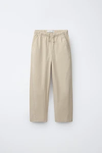 PANTALON DROIT EN POPELINE