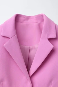 BUTTONED CROPPED BLAZER