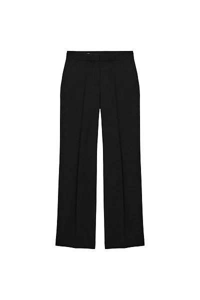 HIGH-WAISTED STRAIGHT LEG PANTS