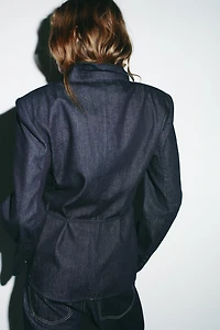 BELTED SHIRT BLAZER