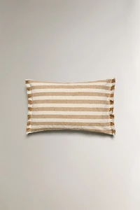 STRIPED THROW PILLOW COVER