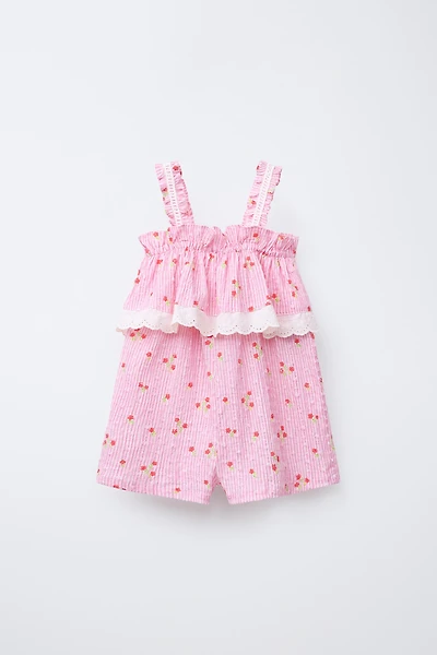 FLORAL SHORT JUMPSUIT