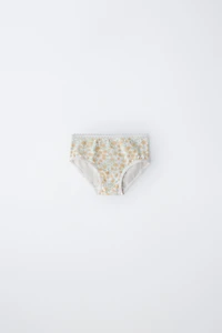 1 1/2-6 YEARS/ SIX-PACK OF FLORAL UNDERWEAR