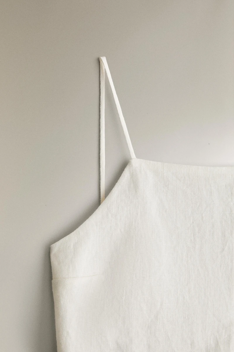 LINEN STRAPPY TOP