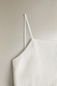 LINEN STRAPPY TOP