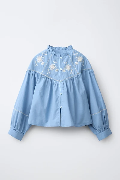 CHEMISE ROMANTIQUE BRODÉE