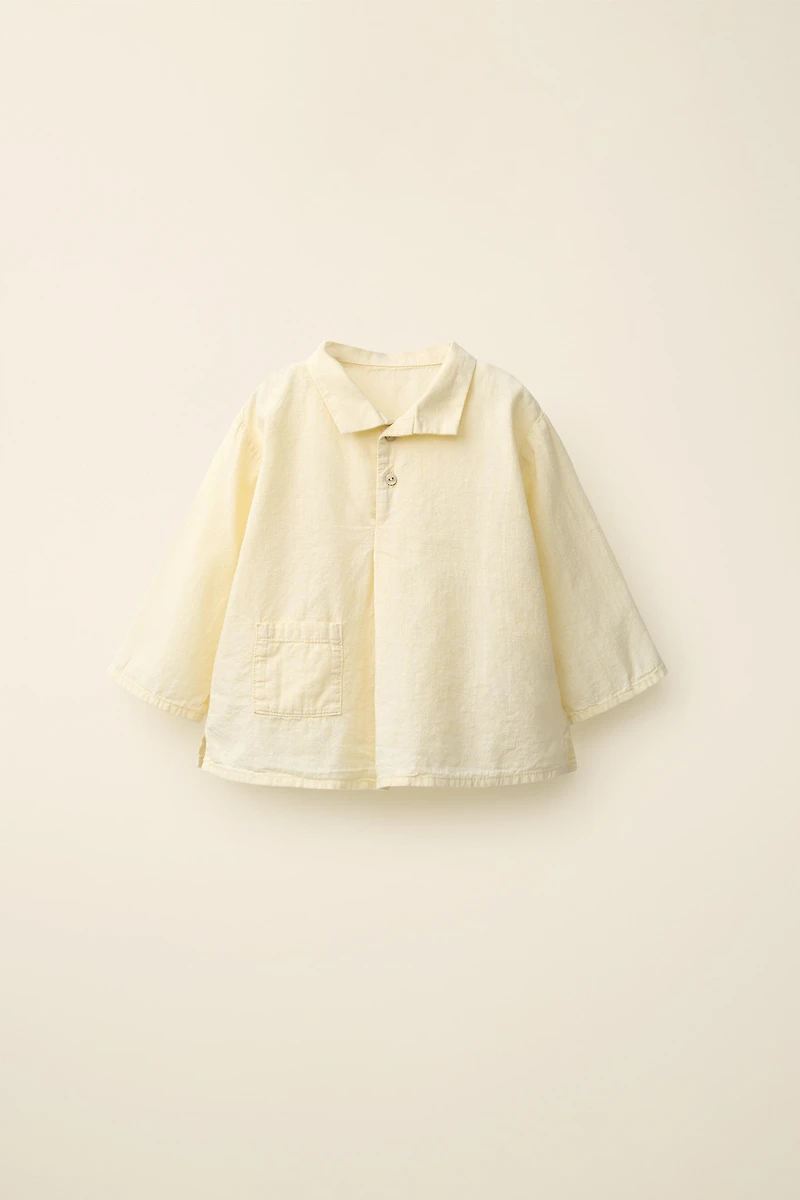 SLUB SHIRT CREATED BY CARAMEL LONDON X ZARA