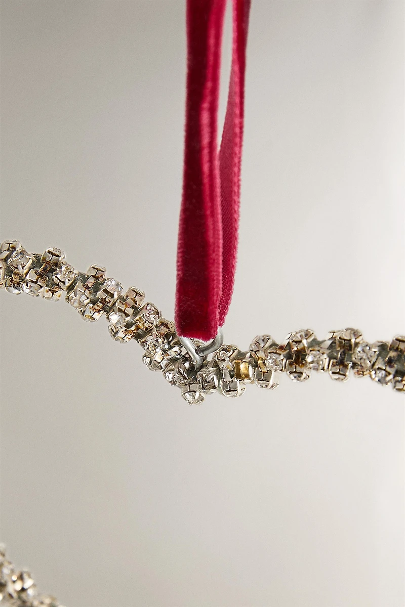 TEXTURED HEART CHRISTMAS TREE ORNAMENT