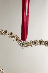 TEXTURED HEART CHRISTMAS TREE ORNAMENT