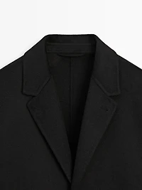 Double wool blend blazer