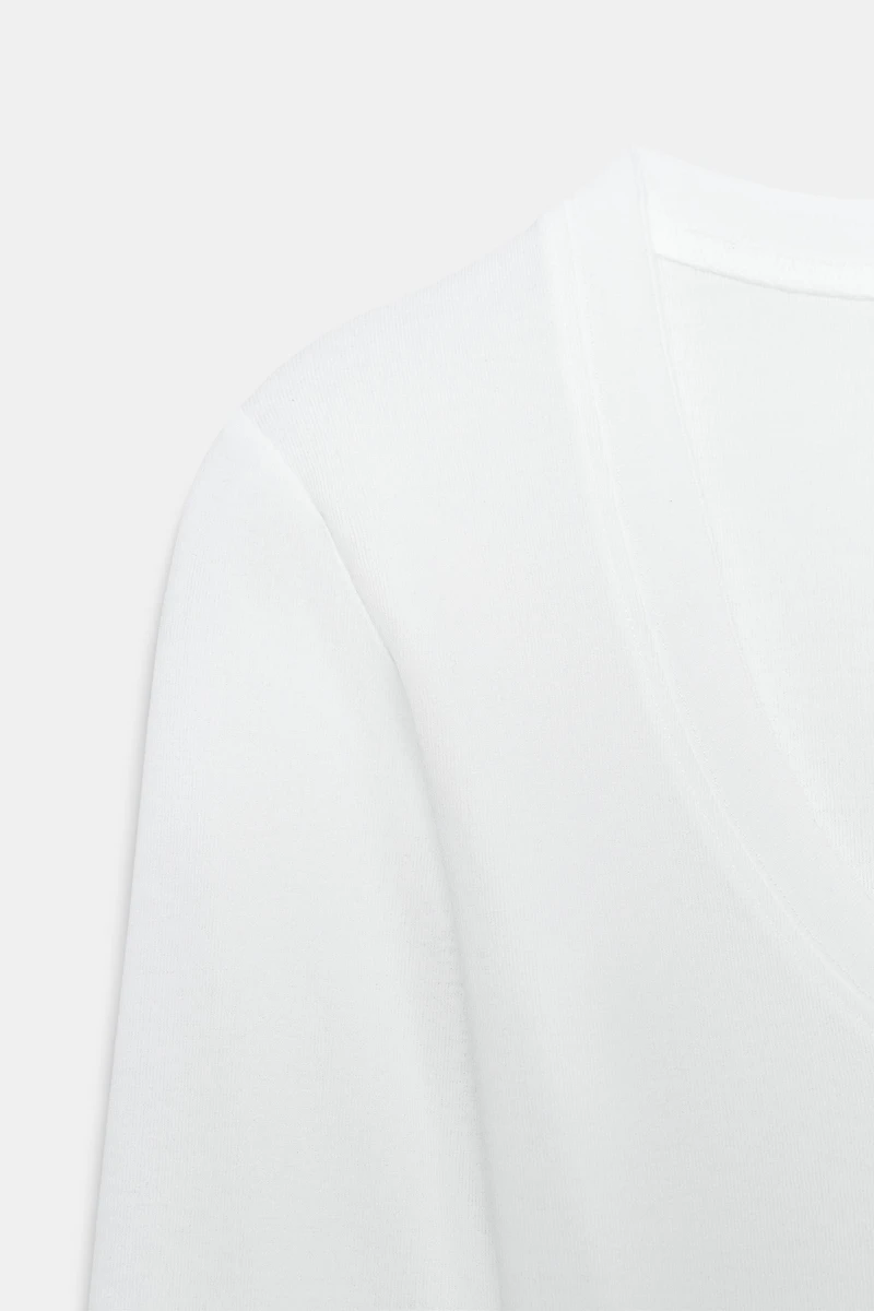 CREPE LONG SLEEVE T-SHIRT