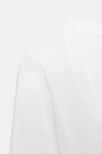 CREPE LONG SLEEVE T-SHIRT