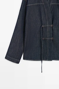 Total look denim overshirt