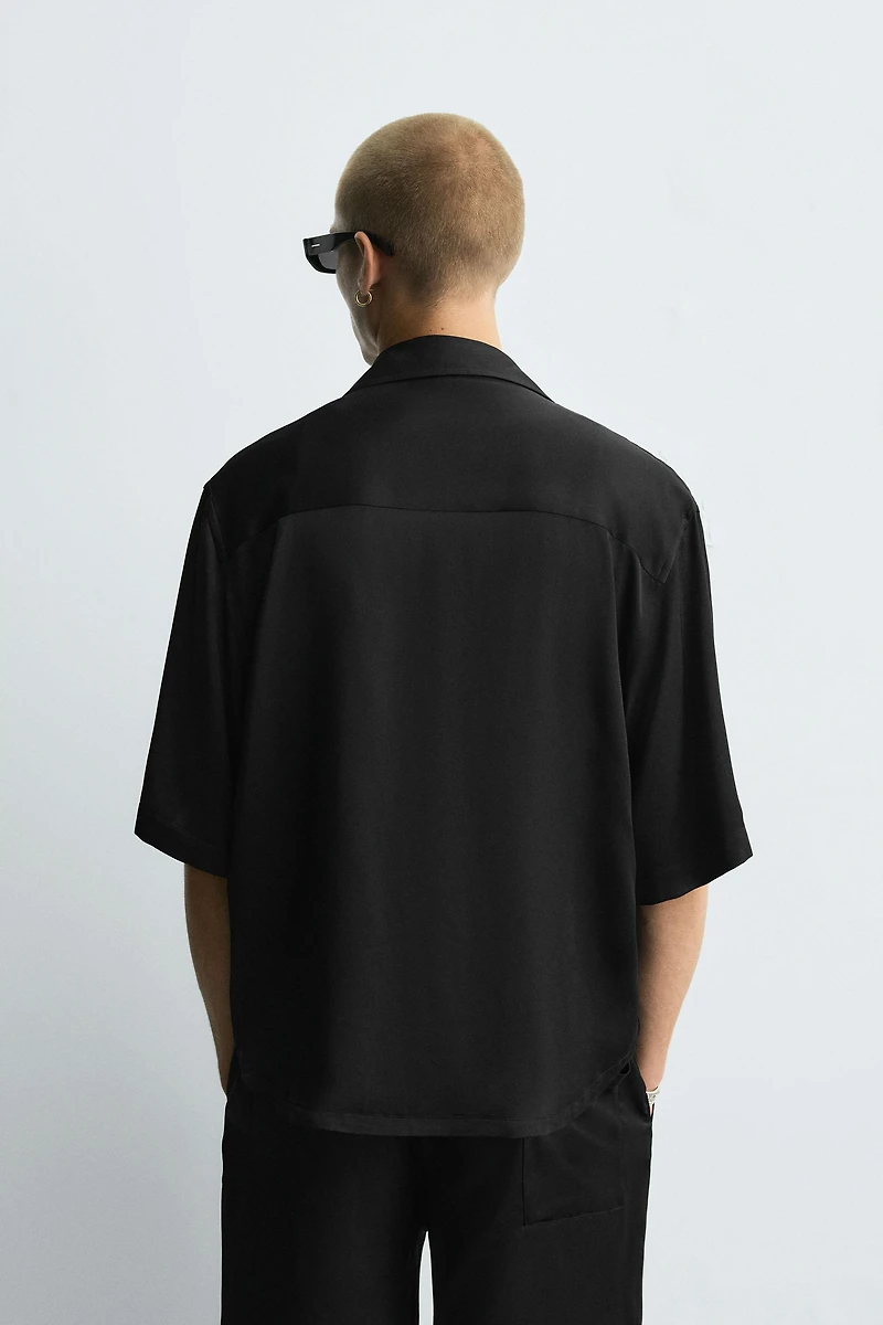 CHEMISE SATINÉE RELAXED FIT