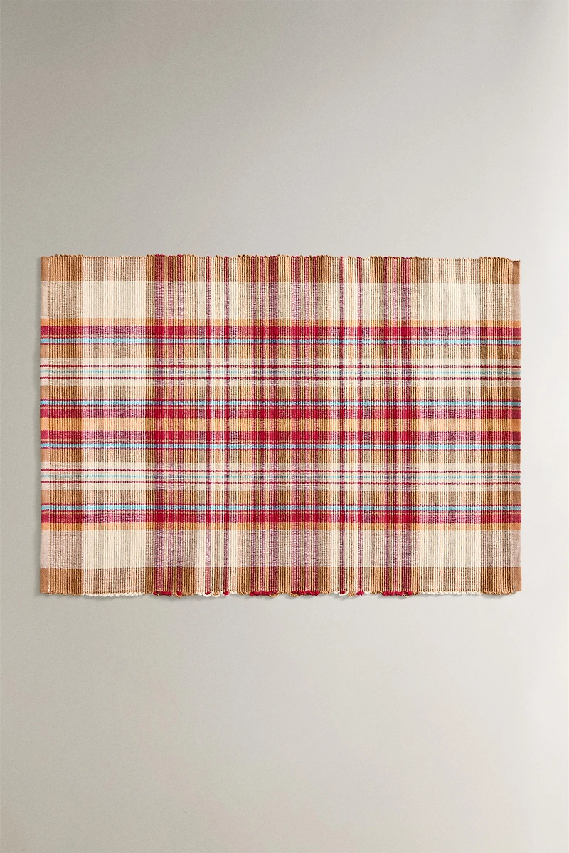 SET OF CHECK COTTON PLACEMATS (SET 2)