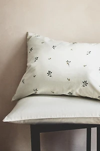 TAIE D'OREILLER IMPRIMÉ FEUILLES
