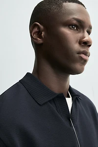 TEXTURED REGULAR FIT POLO SHIRT