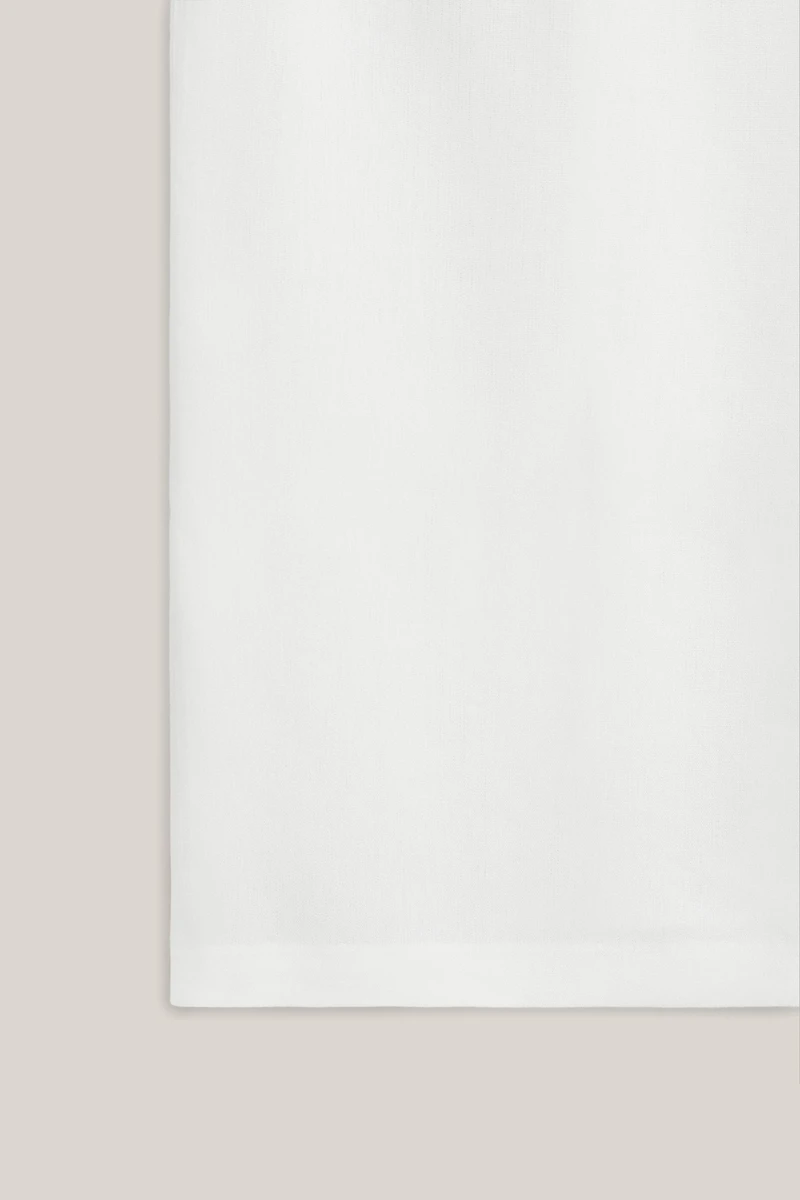 Straight linen blend midi skirt - LIMITED EDITION