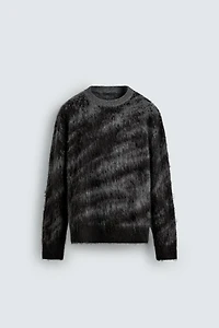 BRUSHED JACQUARD JUMPER