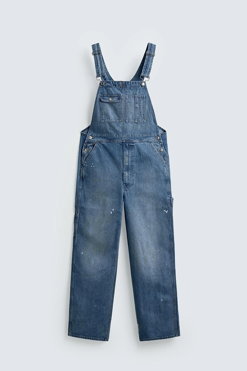 BAGGY FIT DENIM OVERALLS