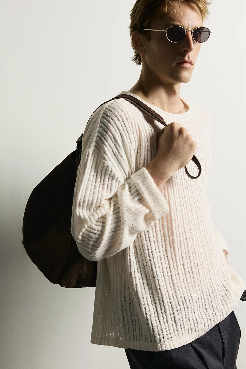 TEXTURED RELAXED FIT T-SHIRT