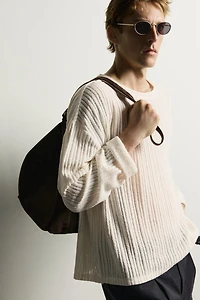 TEXTURED RELAXED FIT T-SHIRT