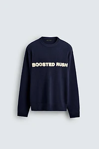 PULL AVEC INSCRIPTION BRODÉE