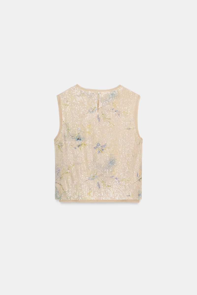 TOP EN MAILLE PAILLETTES