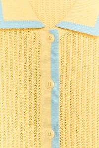 COLLAR POLO CARDIGAN