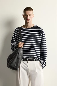 STRIPED JACQUARD T-SHIRT AARON LEVINE X ZARA