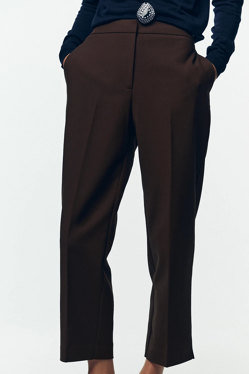 PANTS WITH SLIT HEMS