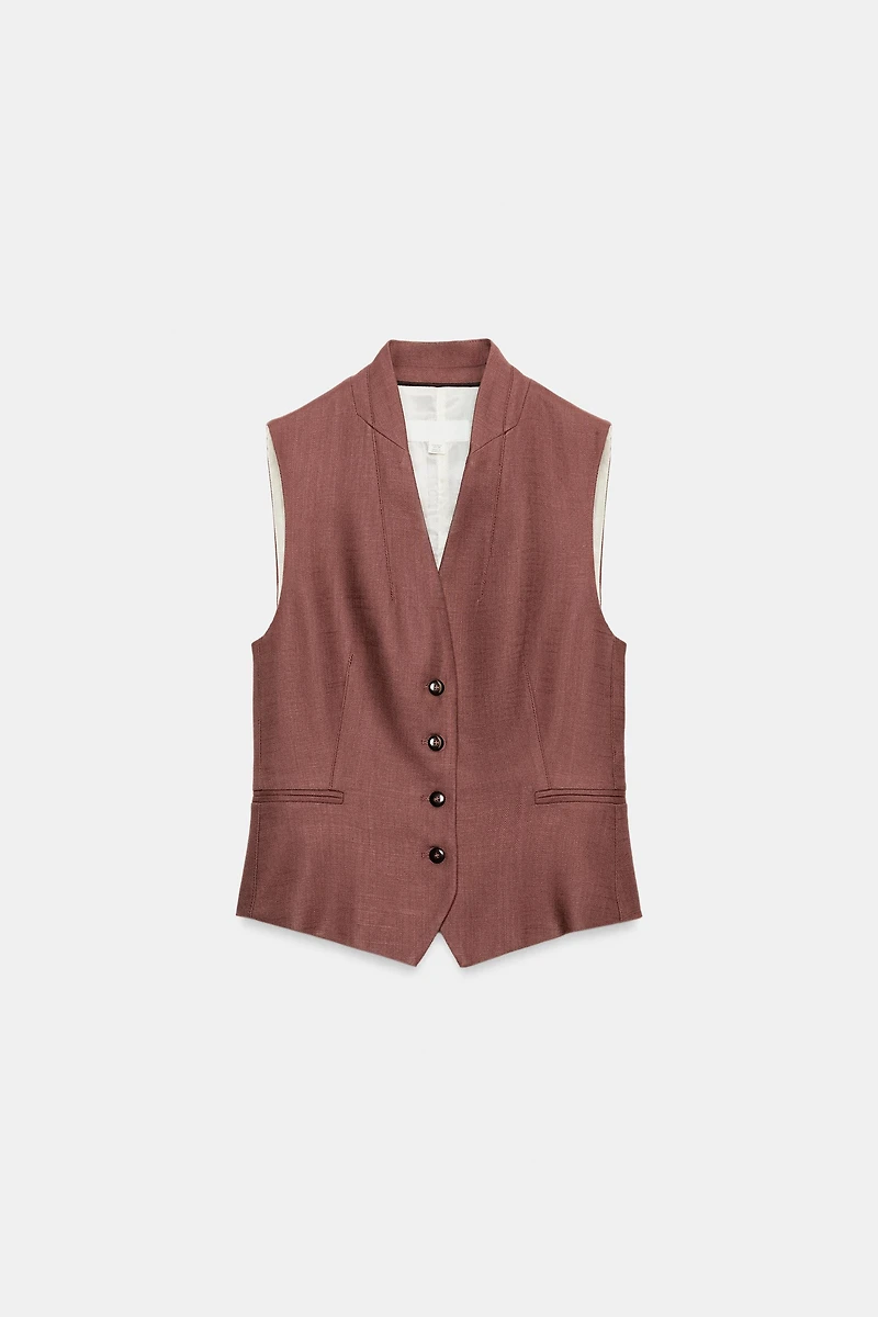LINEN VEST