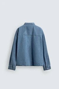 CHEMISE POLO RELAXED FIT EN DENIM