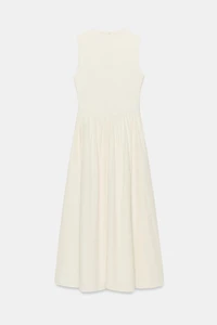 COMBINATION MIDI DRESS