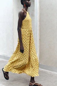 PRINTED MIDI DRESS