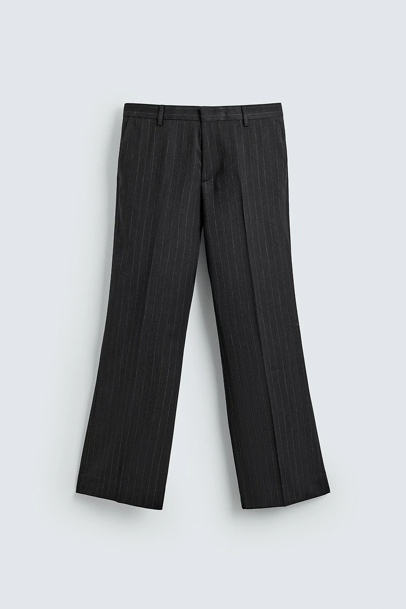 STRIPED SUIT PANTS