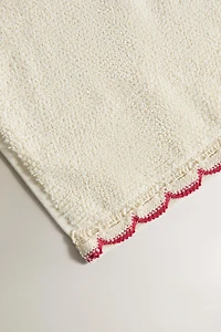 CONTRAST CROCHET BATH TOWEL