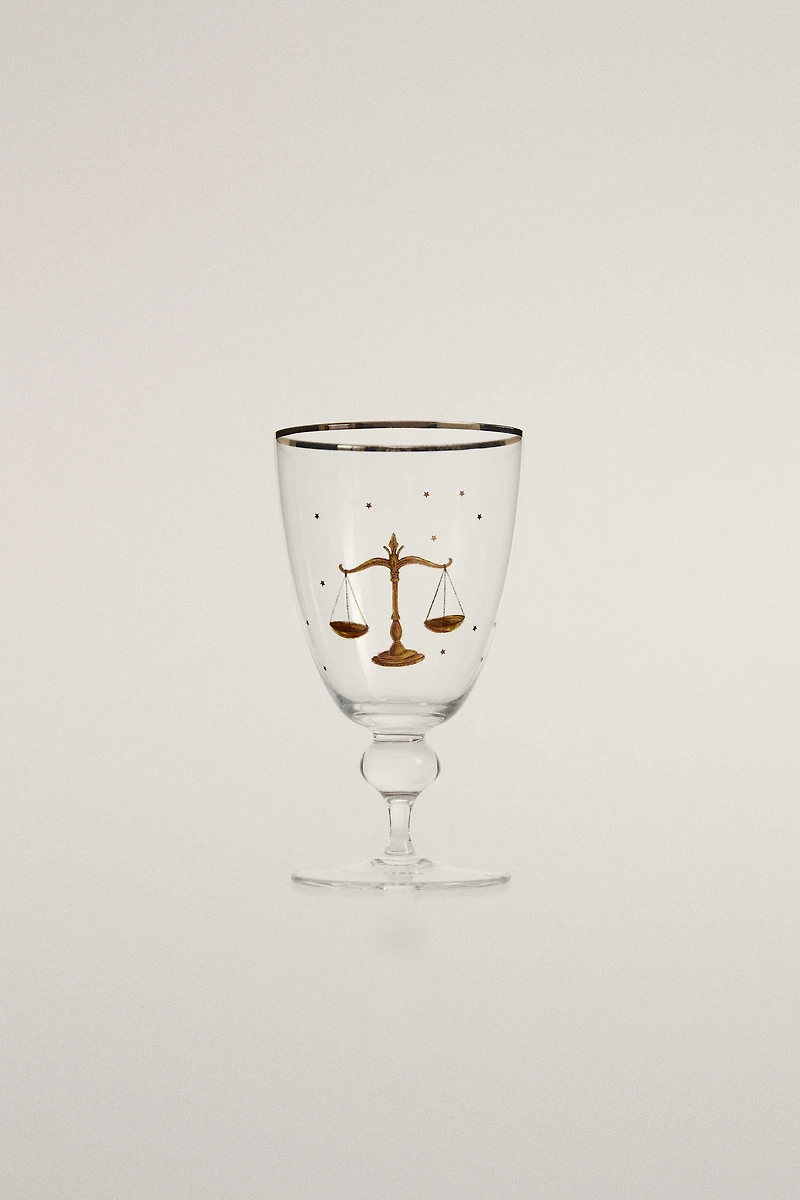 LIBRA ZODIAC GLASS | MARISA BERENSON