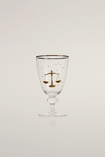 LIBRA ZODIAC GLASS | MARISA BERENSON
