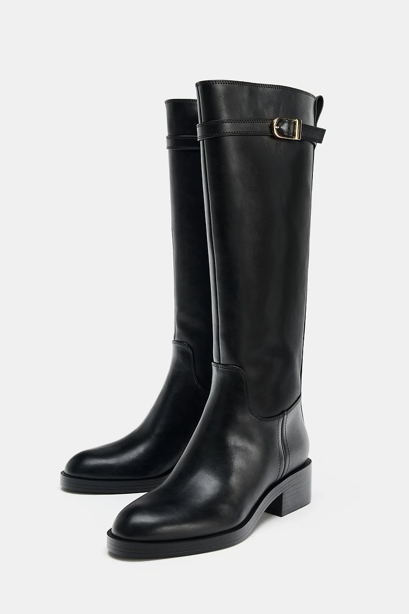 BUCKLED JODHPUR BOOTS